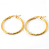 Wholesale Stainless Steel Geometric Spiral Pattern Electroplated Earrings For Women