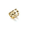 Wholesale Stainless Steel Geometric Spiral Ring Jewelry With Electroplating For Men