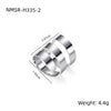 Wholesale Stainless Steel Geometric Spiral Ring Jewelry With Electroplating For Men