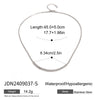 Wholesale Stainless Steel Geometric Spiral Rotating Chain Necklace With Electroplating For Women