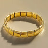 Wholesale Stainless Steel Geometric Square Chain Handmade Electroplated Unisex Bracelet