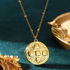 Wholesale Stainless Steel Geometric Square Electroplated Necklace For Unisex With Irregular Texture