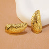 Wholesale Stainless Steel Geometric Stamped Earrings For Women
