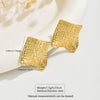 Wholesale Stainless Steel Geometric Stamped Earrings For Women