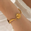 Wholesale Stainless Steel Geometric Star Bracelet With Electroplating For Women