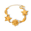 Wholesale Stainless Steel Geometric Star Bracelet With Electroplating For Women