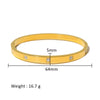 Wholesale Stainless Steel Geometric Star Flower Zircon Ladies Buckle Bracelet With 18K Plating