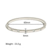 Wholesale Stainless Steel Geometric Star Flower Zircon Ladies Buckle Bracelet With 18K Plating