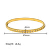 Wholesale Stainless Steel Geometric Star Flower Zircon Ladies Buckle Bracelet With 18K Plating