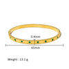 Wholesale Stainless Steel Geometric Star Flower Zircon Ladies Buckle Bracelet With 18K Plating