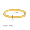 Wholesale Stainless Steel Geometric Star Flower Zircon Ladies Buckle Bracelet With 18K Plating