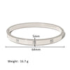 Wholesale Stainless Steel Geometric Star Flower Zircon Ladies Buckle Bracelet With 18K Plating