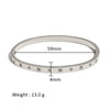 Wholesale Stainless Steel Geometric Star Flower Zircon Ladies Buckle Bracelet With 18K Plating
