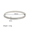 Wholesale Stainless Steel Geometric Star Flower Zircon Ladies Buckle Bracelet With 18K Plating