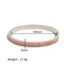 Wholesale Stainless Steel Geometric Star Flower Zircon Ladies Buckle Bracelet With 18K Plating