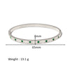 Wholesale Stainless Steel Geometric Star Flower Zircon Ladies Buckle Bracelet With 18K Plating