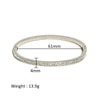 Wholesale Stainless Steel Geometric Star Flower Zircon Ladies Buckle Bracelet With 18K Plating