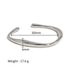 Wholesale Stainless Steel Geometric Star Flower Zircon Ladies Buckle Bracelet With 18K Plating