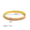 Wholesale Stainless Steel Geometric Star Flower Zircon Ladies Buckle Bracelet With 18K Plating