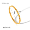 Wholesale Stainless Steel Geometric Star Flower Zircon Ladies Buckle Bracelet With 18K Plating