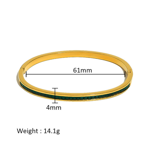 Wholesale Stainless Steel Geometric Star Flower Zircon Ladies Buckle Bracelet With 18K Plating