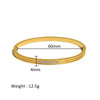 Wholesale Stainless Steel Geometric Star Flower Zircon Ladies Buckle Bracelet With 18K Plating