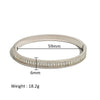 Wholesale Stainless Steel Geometric Star Flower Zircon Ladies Buckle Bracelet With 18K Plating