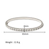 Wholesale Stainless Steel Geometric Star Flower Zircon Ladies Buckle Bracelet With 18K Plating
