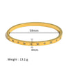 Wholesale Stainless Steel Geometric Star Flower Zircon Ladies Buckle Bracelet With 18K Plating