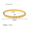 Wholesale Stainless Steel Geometric Star Flower Zircon Ladies Buckle Bracelet With 18K Plating