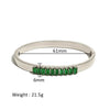 Wholesale Stainless Steel Geometric Star Flower Zircon Ladies Buckle Bracelet With 18K Plating