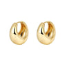 Wholesale Stainless Steel Geometric Star Shape Open Earrings Real Gold Electroplated For Women