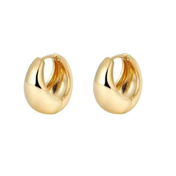 Wholesale Stainless Steel Geometric Star Shape Open Earrings Real Gold Electroplated For Women