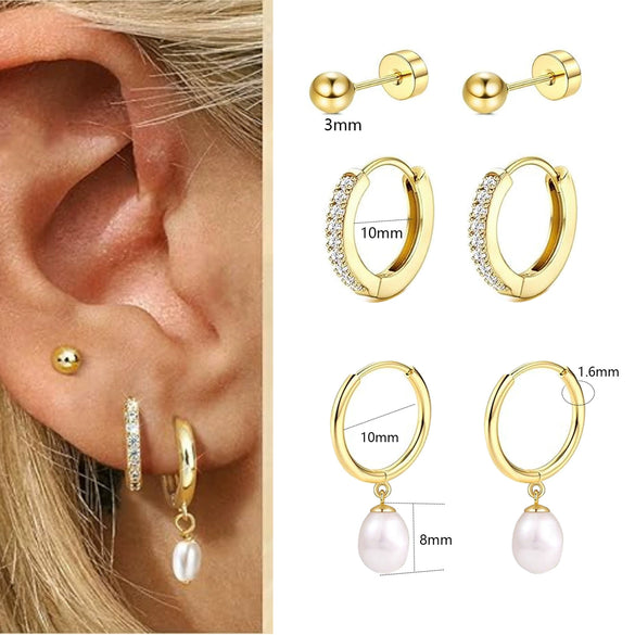 Wholesale Stainless Steel Geometric Star Shape Open Earrings Real Gold Electroplated For Women