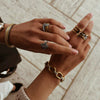 Wholesale Stainless Steel Geometric Style Bracelet With Electroplating For Women