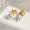 Wholesale Stainless Steel Geometric Style Ear Clip Jewelry With Electroplating