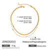 Wholesale Stainless Steel Geometric Style Electroplated Chain Necklace For Women