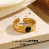 Wholesale Stainless Steel Geometric Style Electroplated Ring For Lady And Unisex