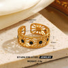 Wholesale Stainless Steel Geometric Style Electroplated Ring For Lady And Unisex