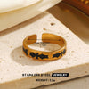 Wholesale Stainless Steel Geometric Style Electroplated Ring For Lady And Unisex