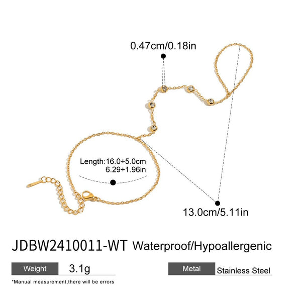 Wholesale Stainless Steel Geometric Style Electroplated Women's Bracelet Jewelry
