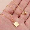 Wholesale Stainless Steel Geometric Style Electroplated Women's Clavicle Necklace