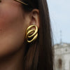 Wholesale Stainless Steel Geometric Style Electroplated Women's Earrings Jewelry