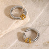 Wholesale Stainless Steel Geometric Style Electroplated Women's Earrings