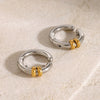 Wholesale Stainless Steel Geometric Style Electroplated Women's Earrings