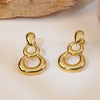 Wholesale Stainless Steel Geometric Style Electroplated Women's Earrings