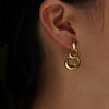 Wholesale Stainless Steel Geometric Style Electroplated Women's Earrings