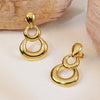 Wholesale Stainless Steel Geometric Style Electroplated Women's Earrings
