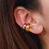 Wholesale Stainless Steel Geometric Style Electroplated Women's Fashion Ear Clip Earrings