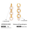 Wholesale Stainless Steel Geometric Style Electroplated Women's Ring Buckle Earrings
